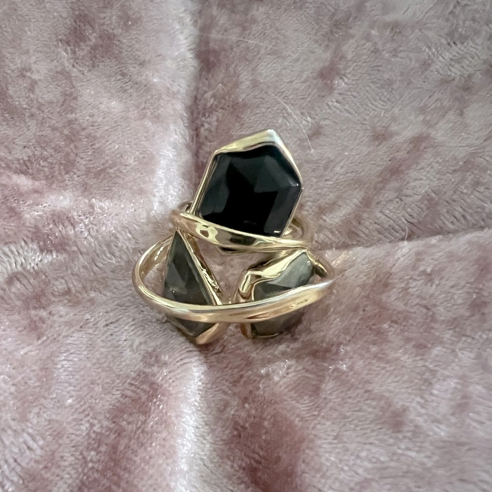 Alexis Bittar Miss Havisham Crystal Kite cocktail ring